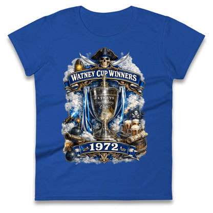 Retro Bristol Rovers Football Ladies T Shirt