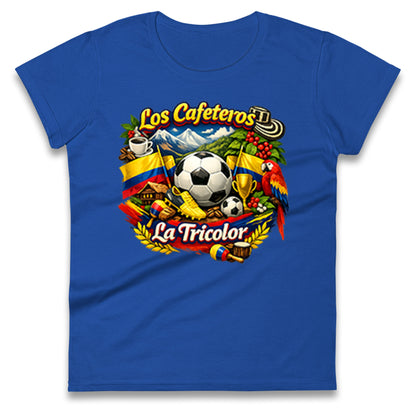 Colombia Football Ladies T Shirt