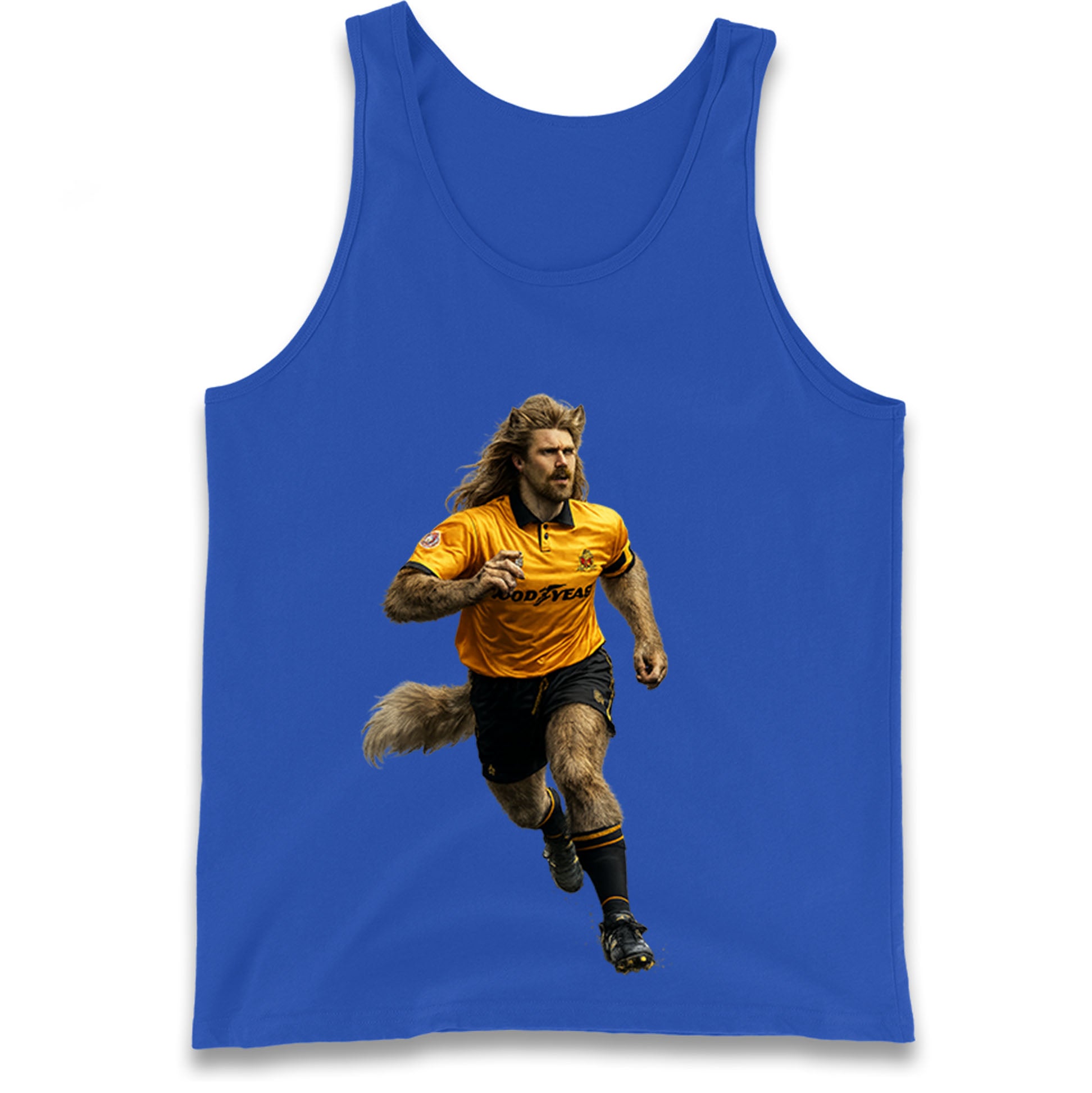 Retro John The Wolf Wolves Football Tank Top