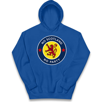No Scotland No Party Kids Hoodie
