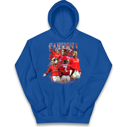 Retro Cantona Bootleg Football Kids Hoodie