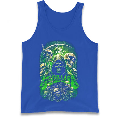 Metallica Green Skulls Tank Top