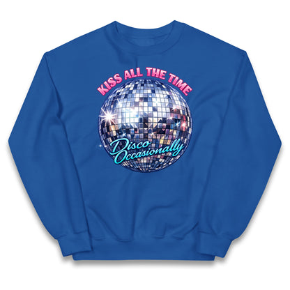 Kiss All The Time Disco Occasionally Kids Jumper