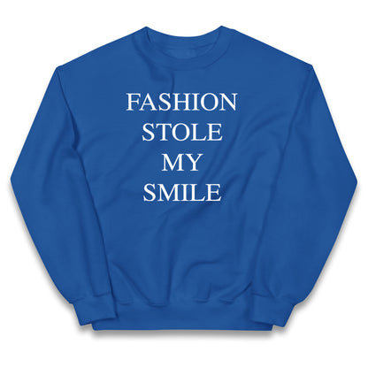 Fashion Stole My Smile Kids Jumper