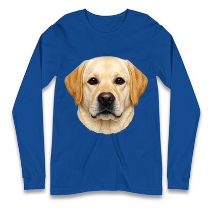 Labrador Dog Face Longsleeve T Shirt 