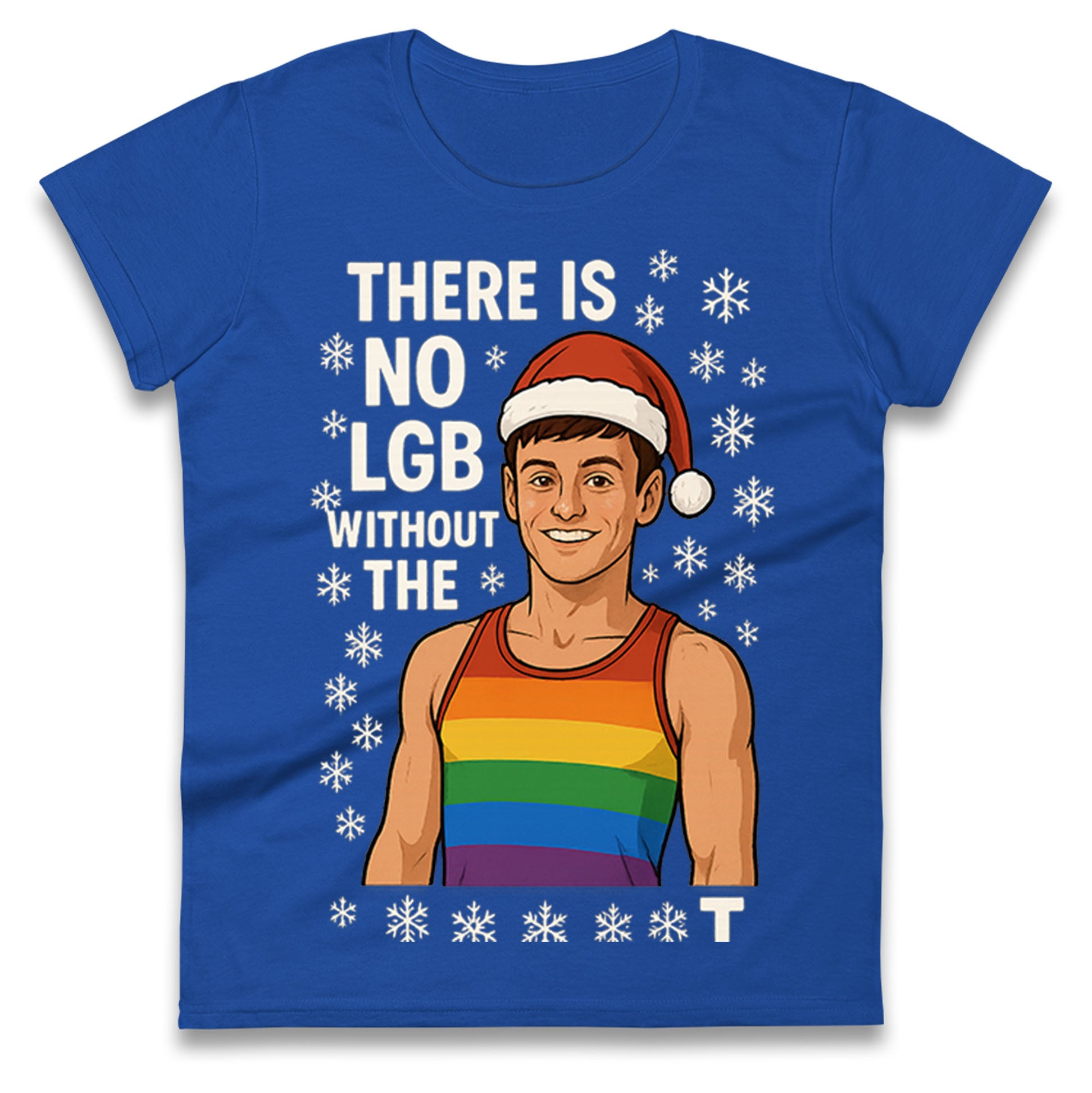 Tom Daley Christmas Ladies T Shirt
