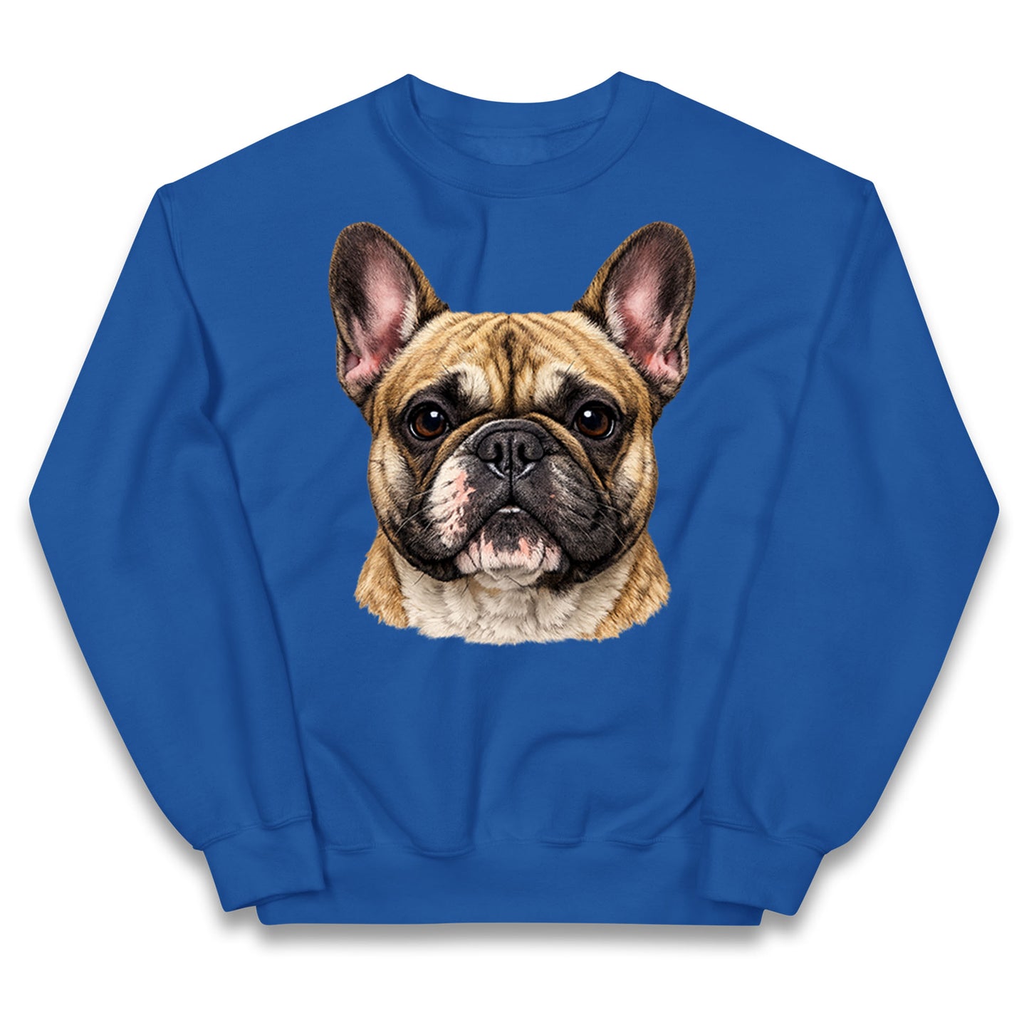 French Bulldog Face Kids Jumper