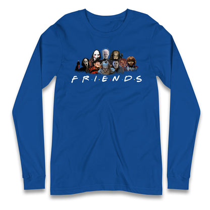 Horror Characters Friends Halloween Long Sleeve T Shirt