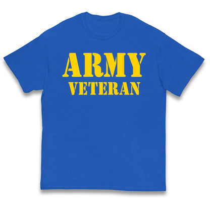Army Veteran Kids T Shirt 