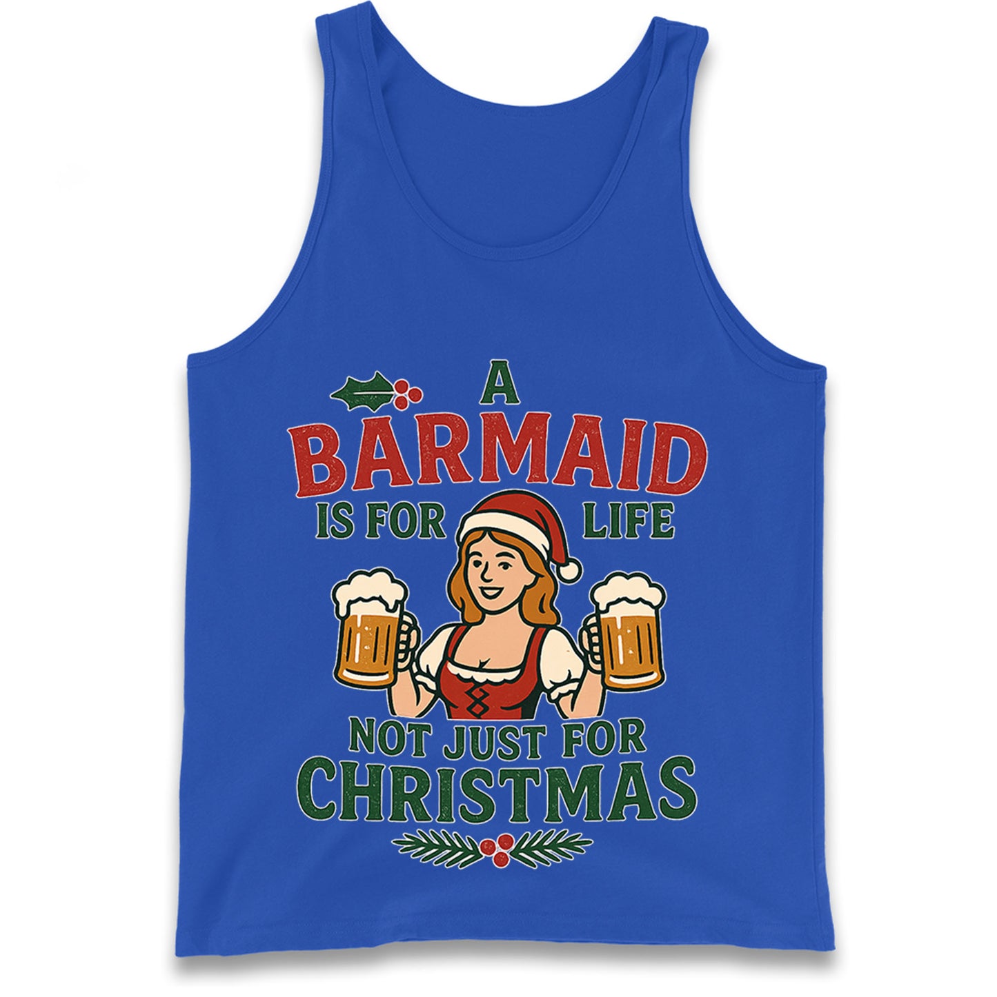 Barmaid Xmas Tank Top