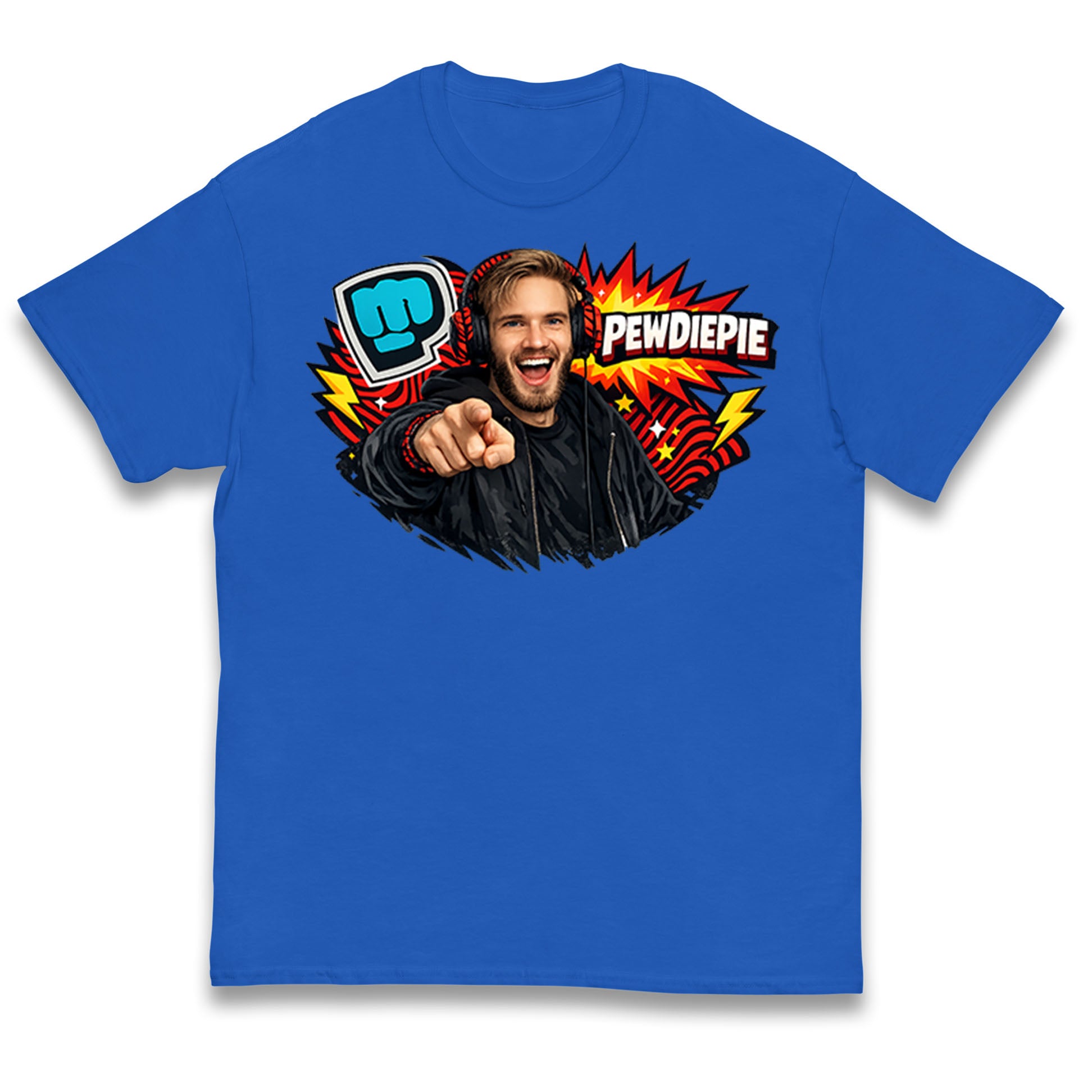 PewDiePie YouTuber Kids T Shirt 