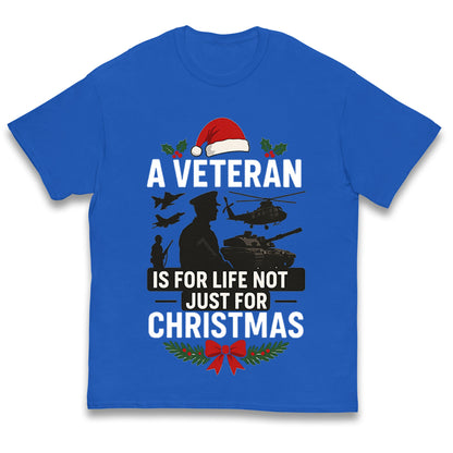 Veteran Christmas Kids T Shirt 