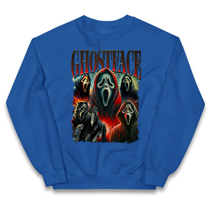 Ghost Face Halloween Bootleg Kids Jumper