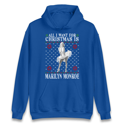 marilyn monroe christmas hoodie