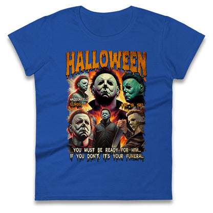 Michael Myers Horror Halloween Bootleg Womens T Shirt