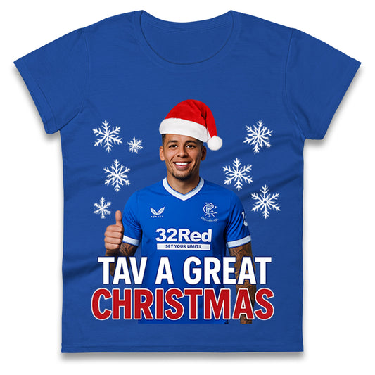 Tav a Great Christmas Rangers Ladies T Shirt