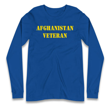 Afghanistan Veteran Longsleeve T Shirt