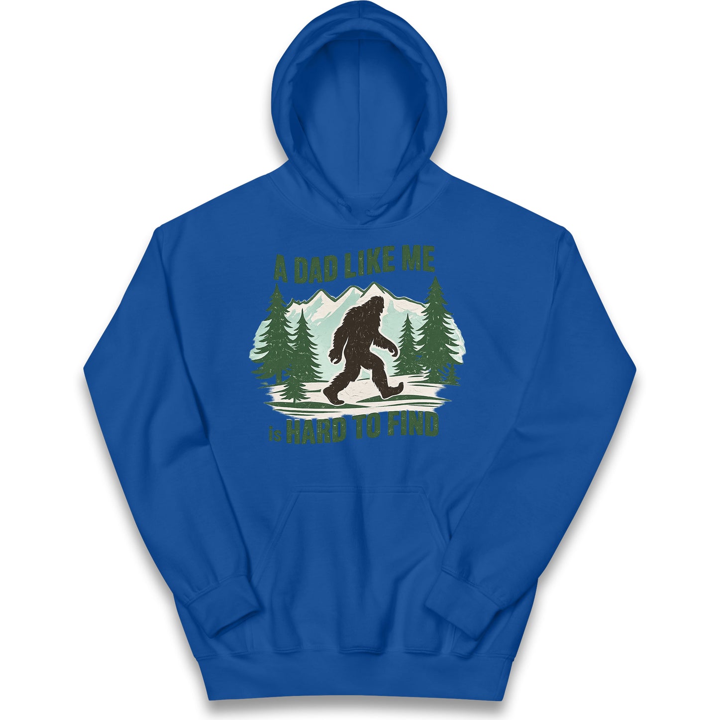 Retro Funny Bigfoot Dad Kids Hoodie