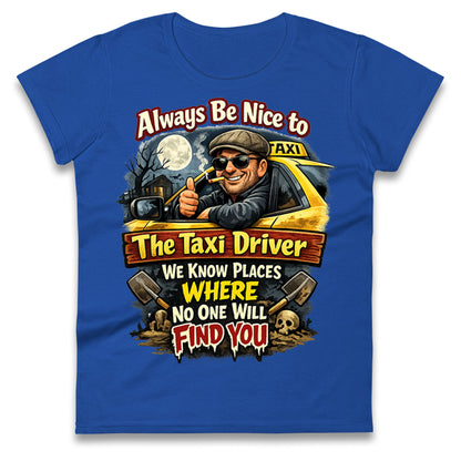 Taxi Driver Ladies T Shirt