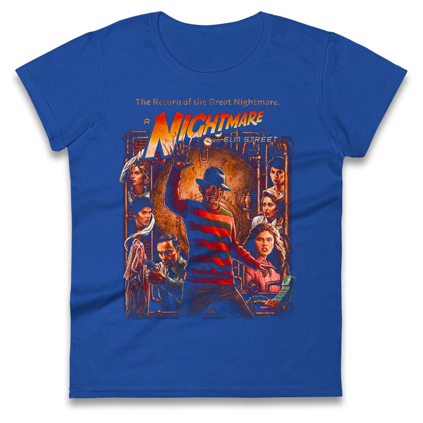 1 2 Freddy's Coming For You Ladies T Shirt