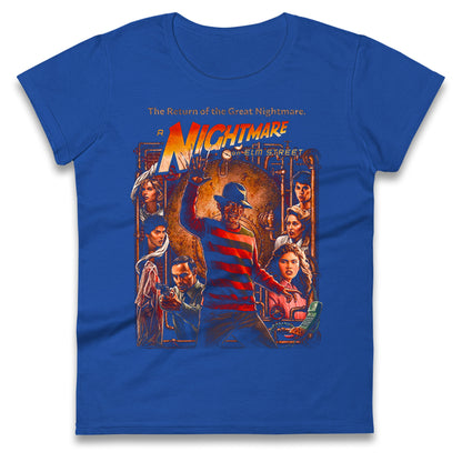 1 2 Freddy's Coming For You Ladies T Shirt