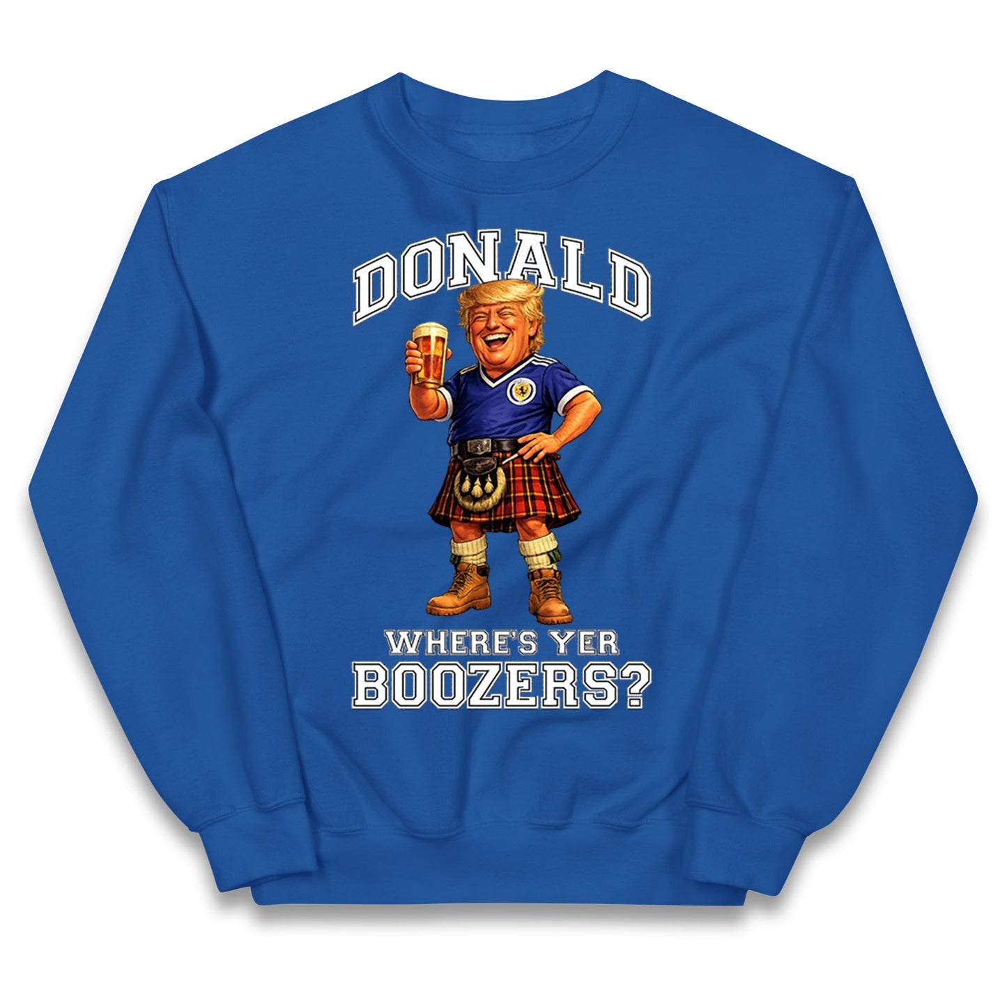 Donald Trump Scotland World Cup Kids Jumper