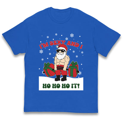 Santa Claus Ho Ho Ho Kids T Shirt