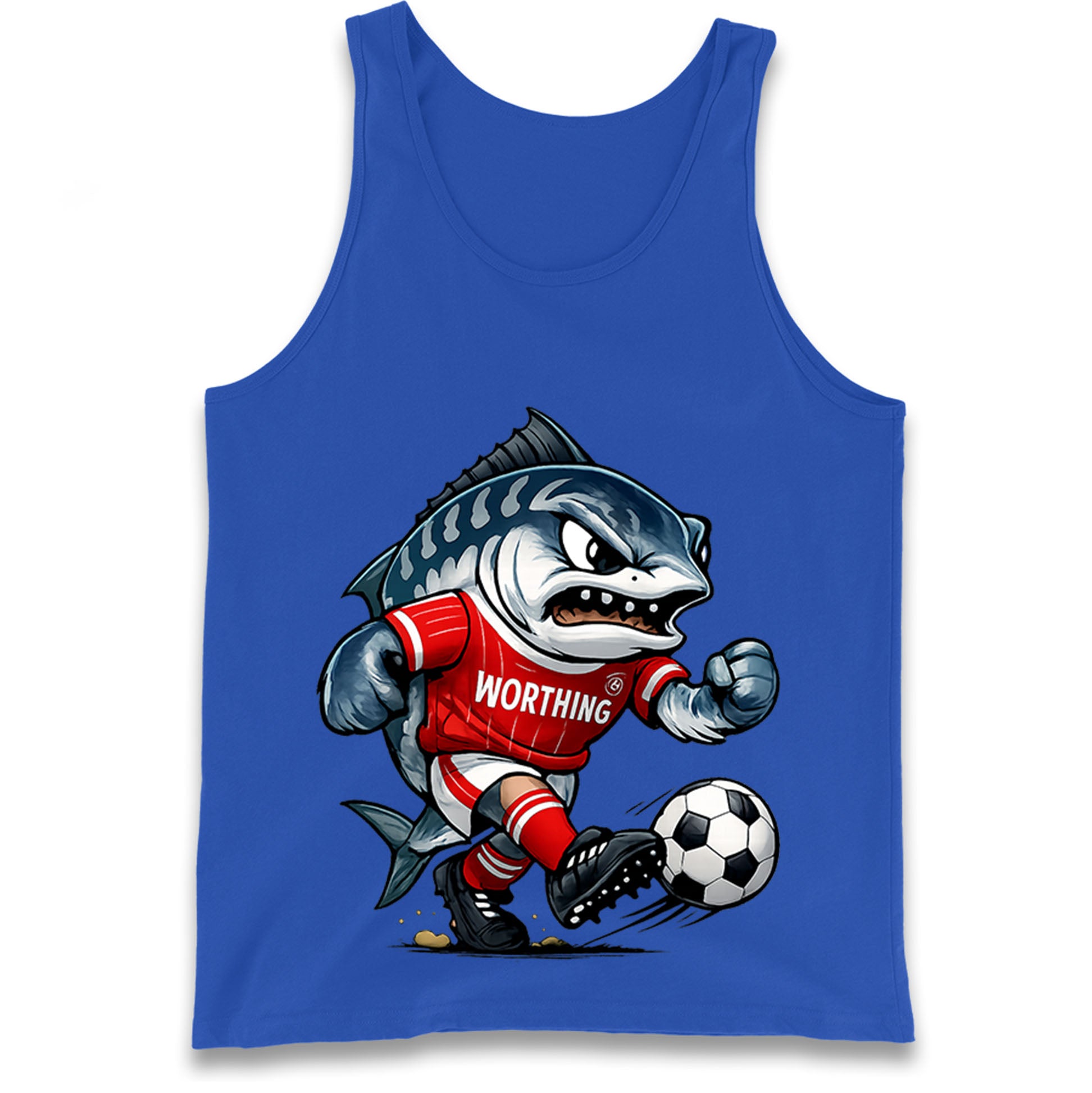 Retro Worthing Football Tank Top
