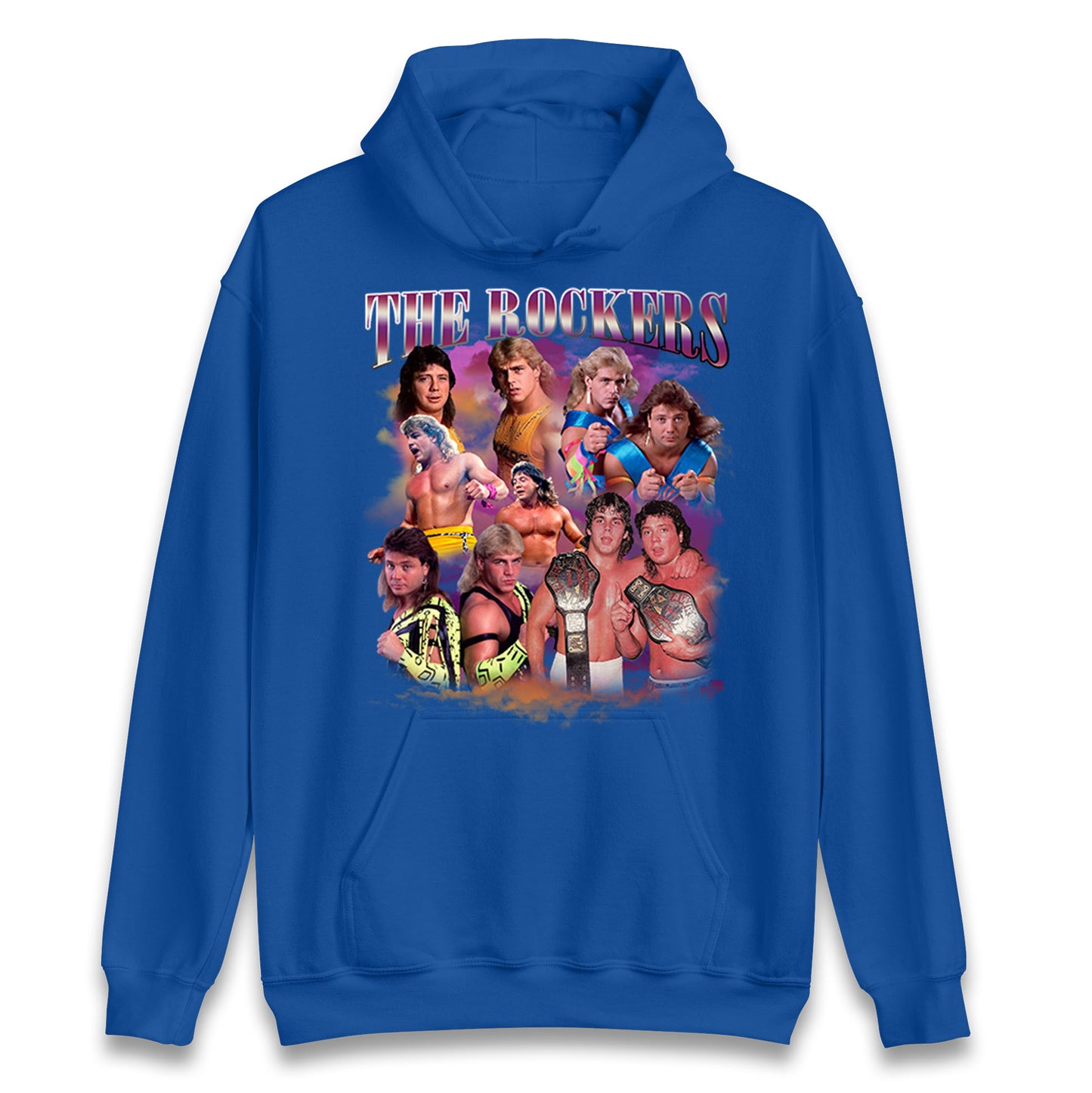 Retro The Rockers Bootleg Wrestling Unisex Hoodie