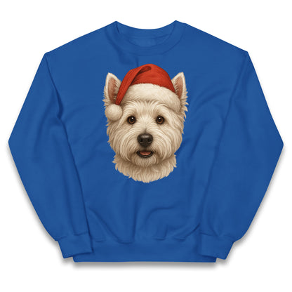 West Highland White Terrier Christmas Kids Jumper