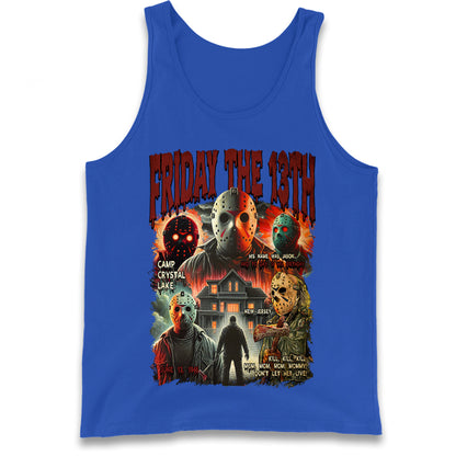 Jason voorhees Friday The 13th horror Halloween Bootleg Tank Top