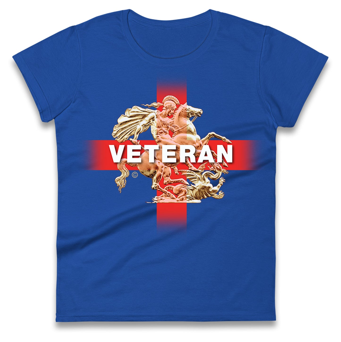 Veteran St George & The Dragon Womens Tee Top