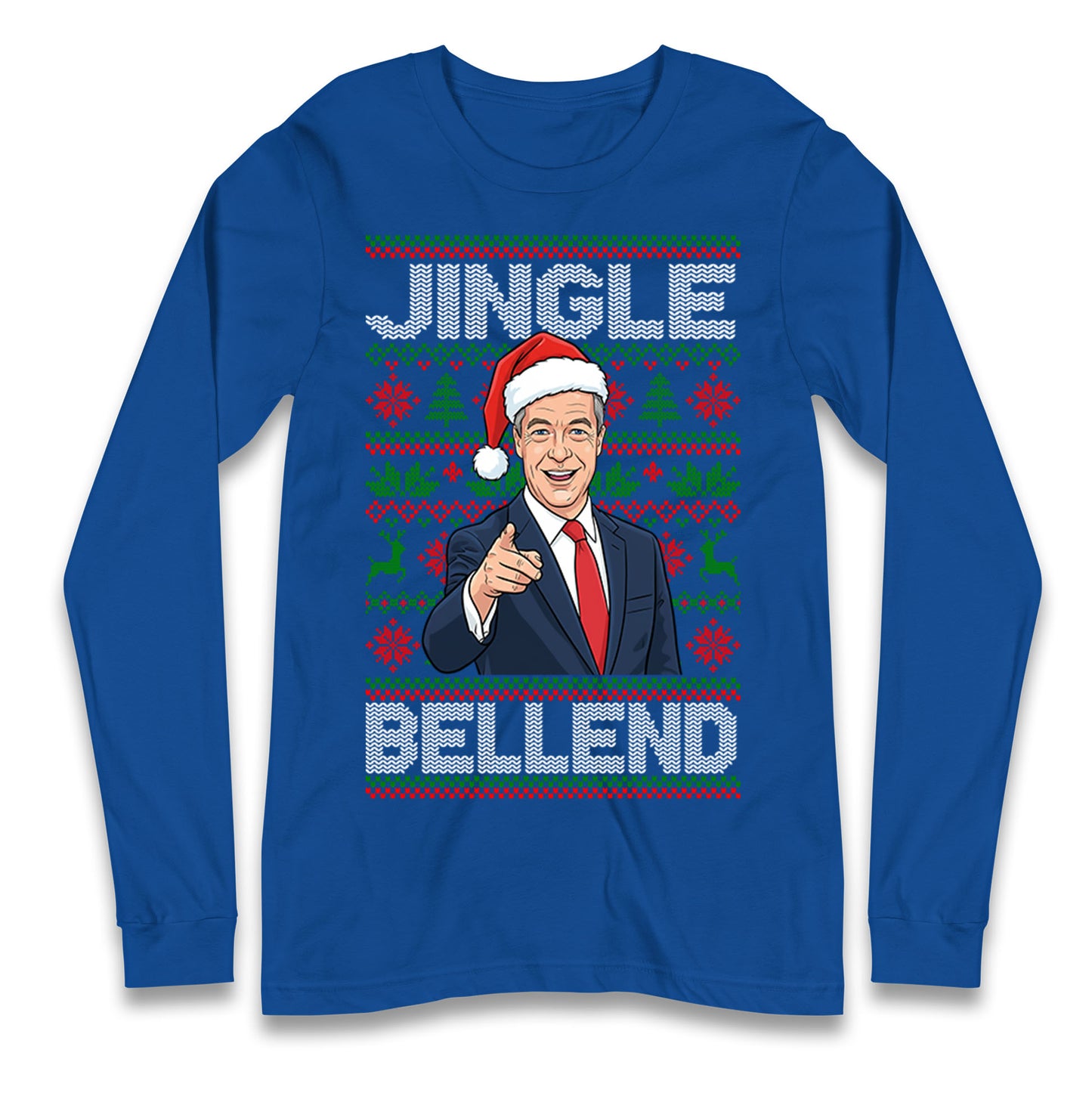 Nigel Farage Christmas Longsleeve T Shirt