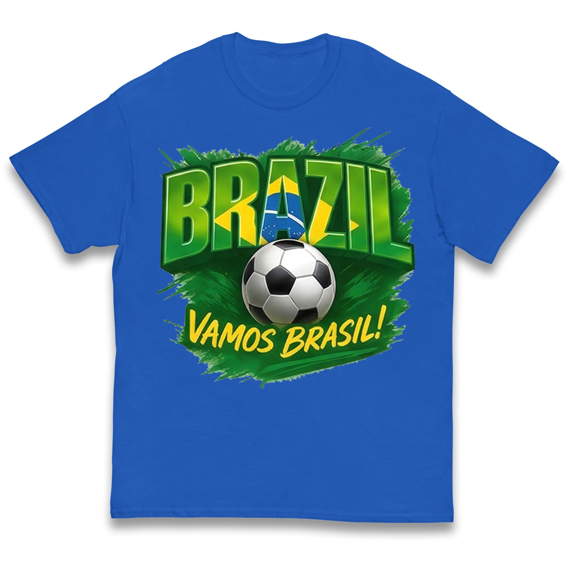 Brazil Retro Football Kids T Shirt