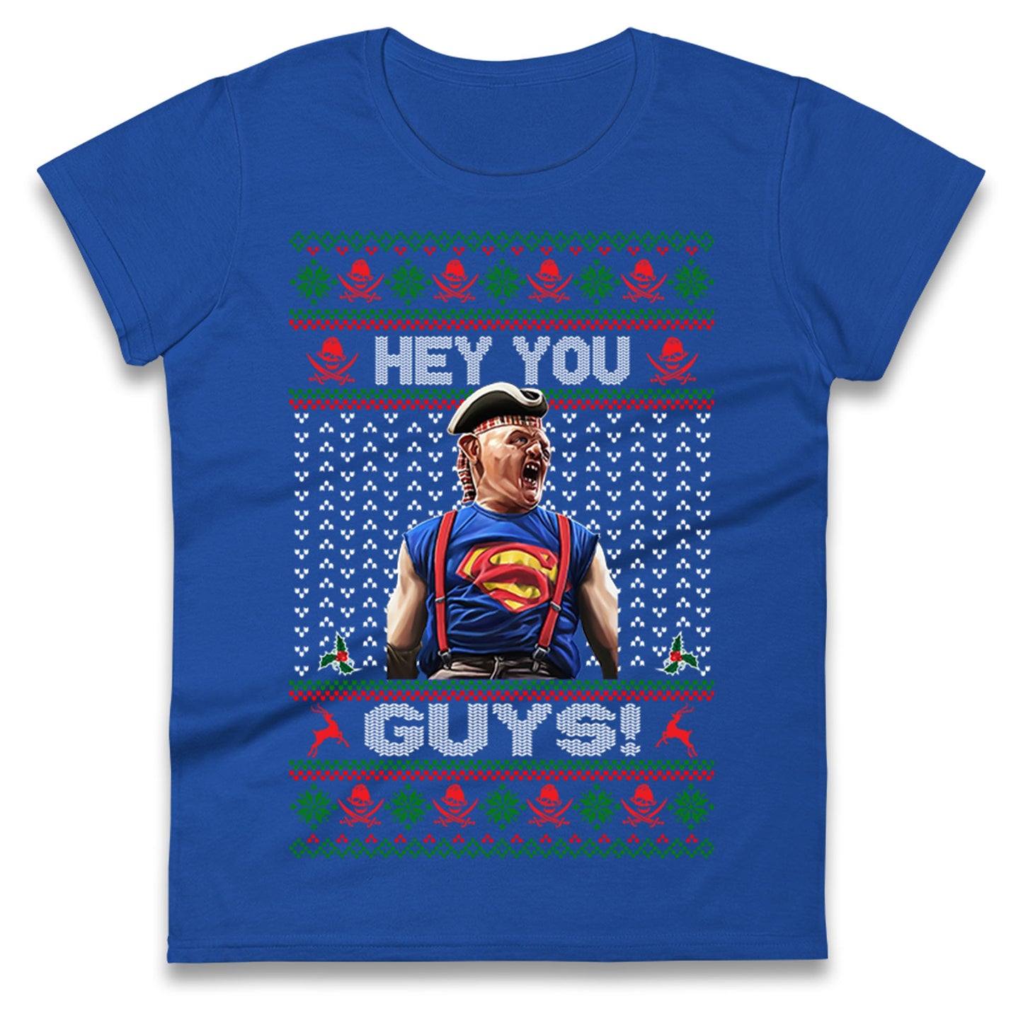 Goonies Sloth Christmas Ladies T Shirt