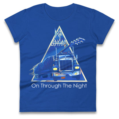 Leppard On Through The Night Ladies T Shirt