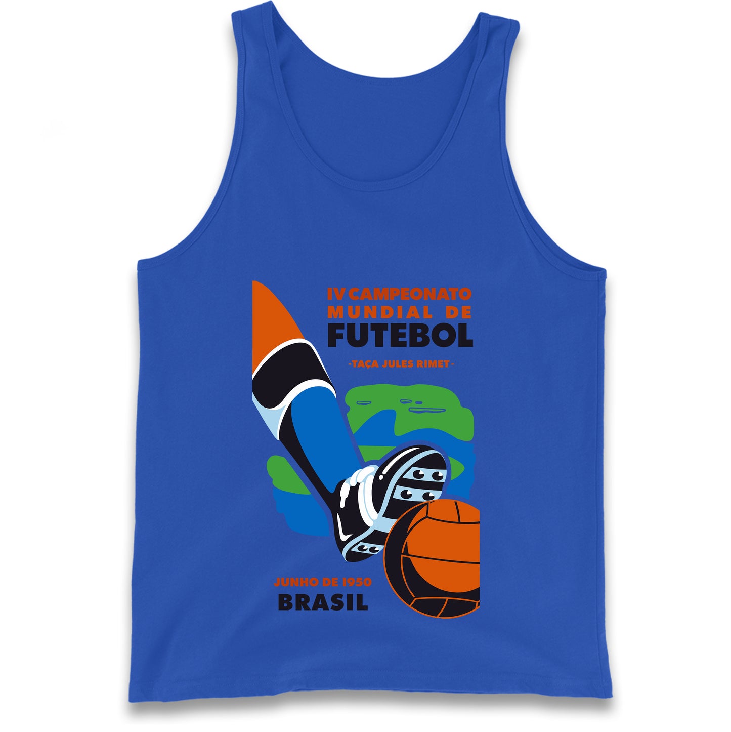 Brasil 1950 Retro World Cup Tank Top