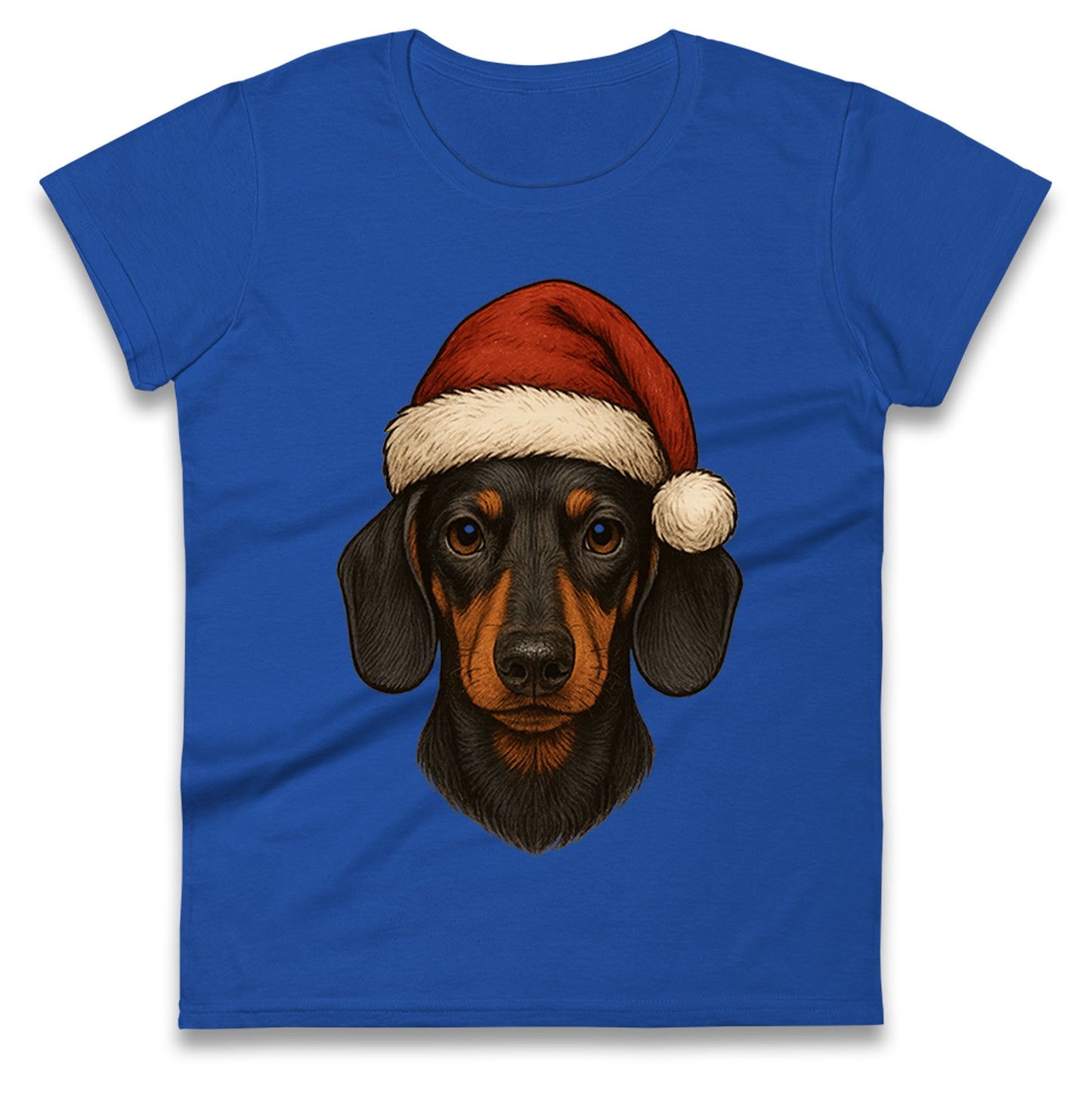 Dachshund Christmas Ladies T Shirt