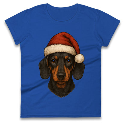 Dachshund Christmas Ladies T Shirt