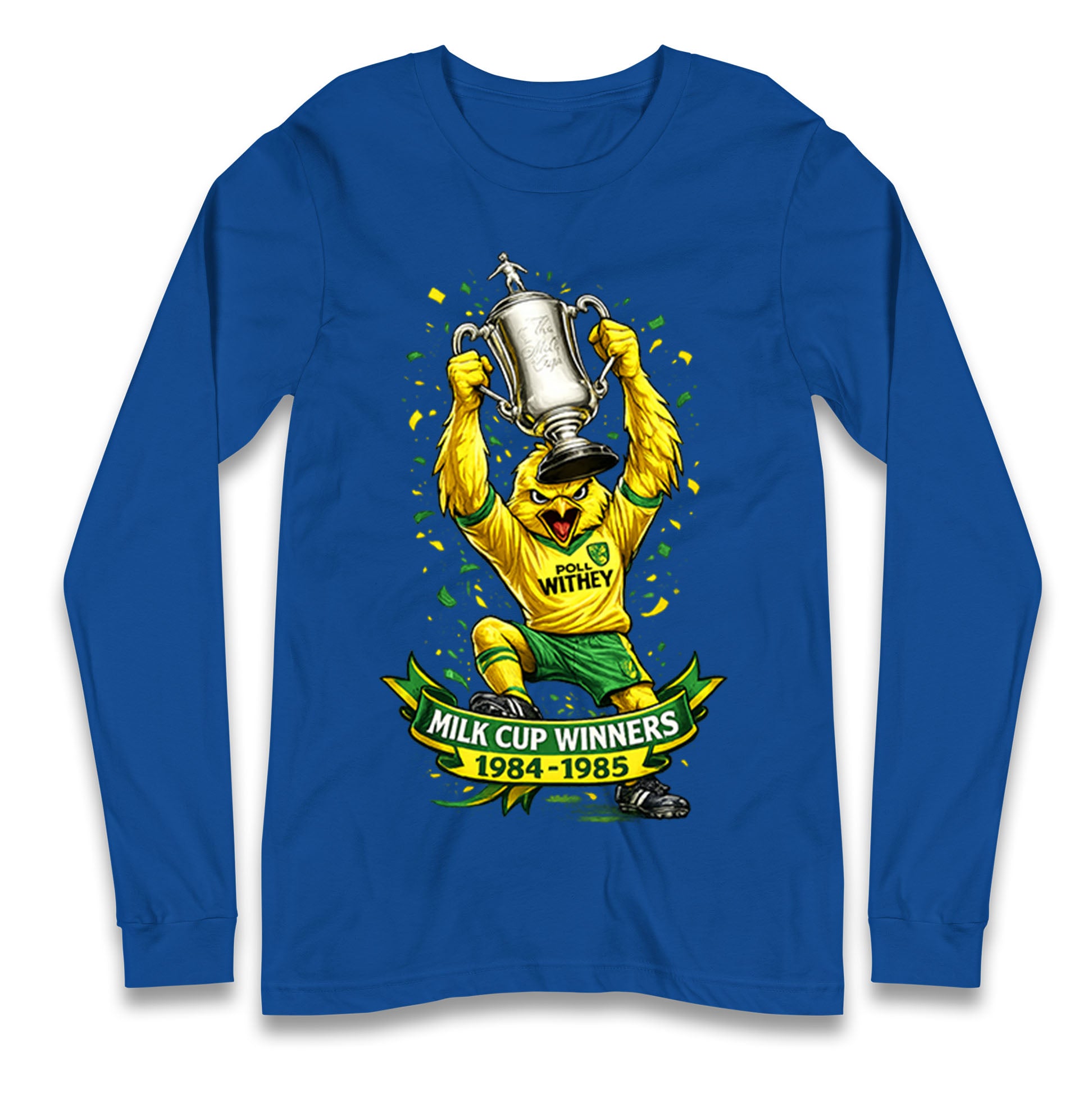 Norwich City Milk Cup Winners Longsleeve T Shirt