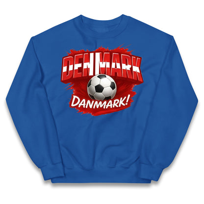 Denmark Retro World Cup Kids Jumper
