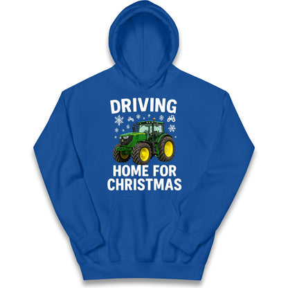 John Deere Tractor Christmas Kids Hoodie