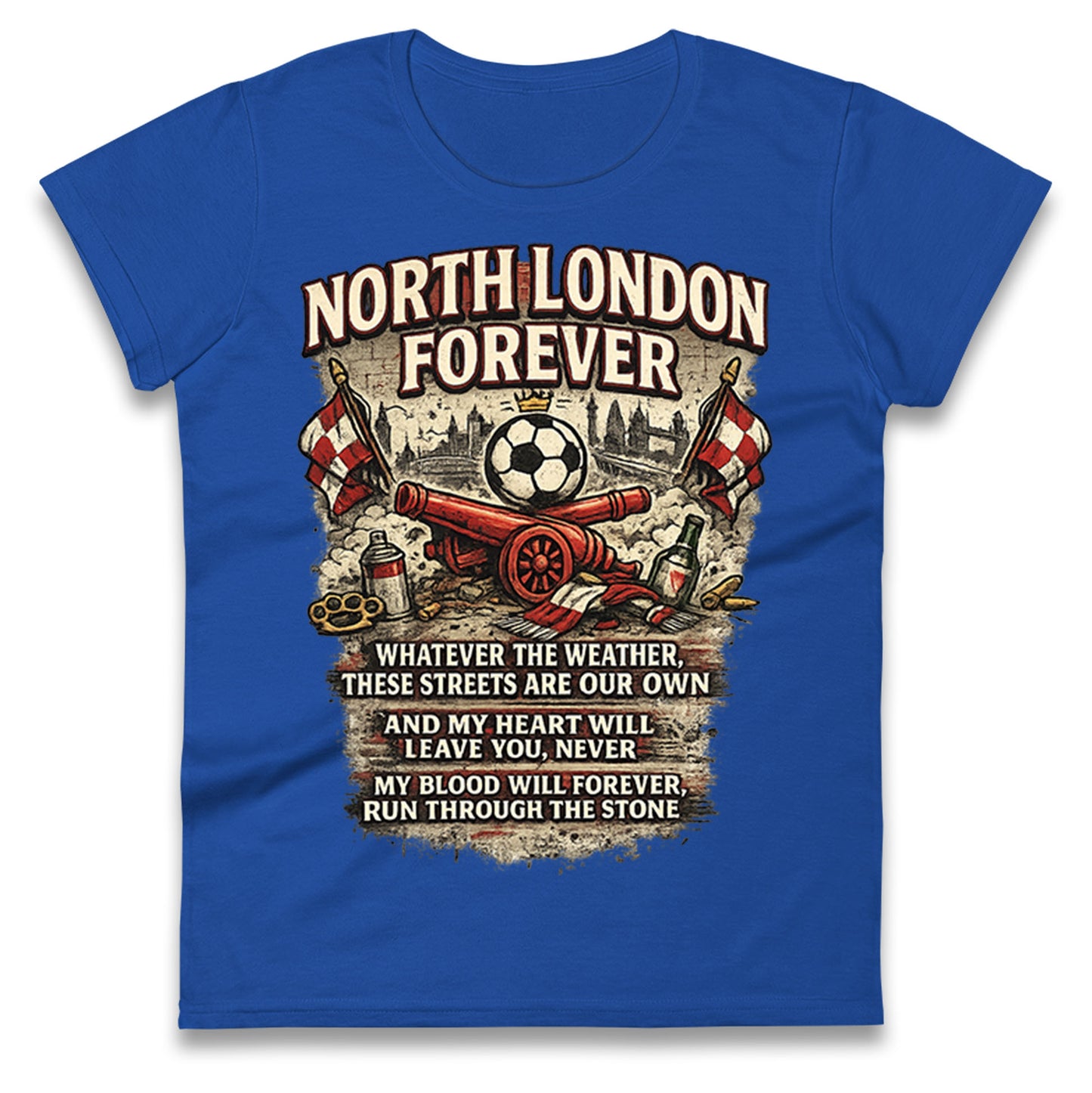 Arsenal North London Forever Ladies T Shirt