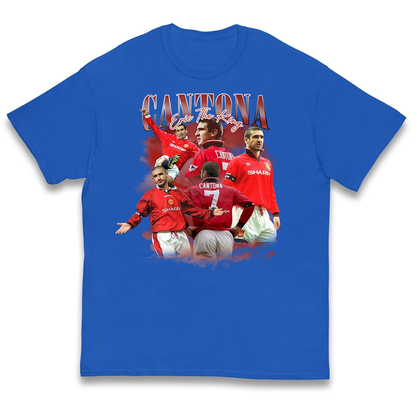 Retro Cantona Bootleg Football Kids T Shirt