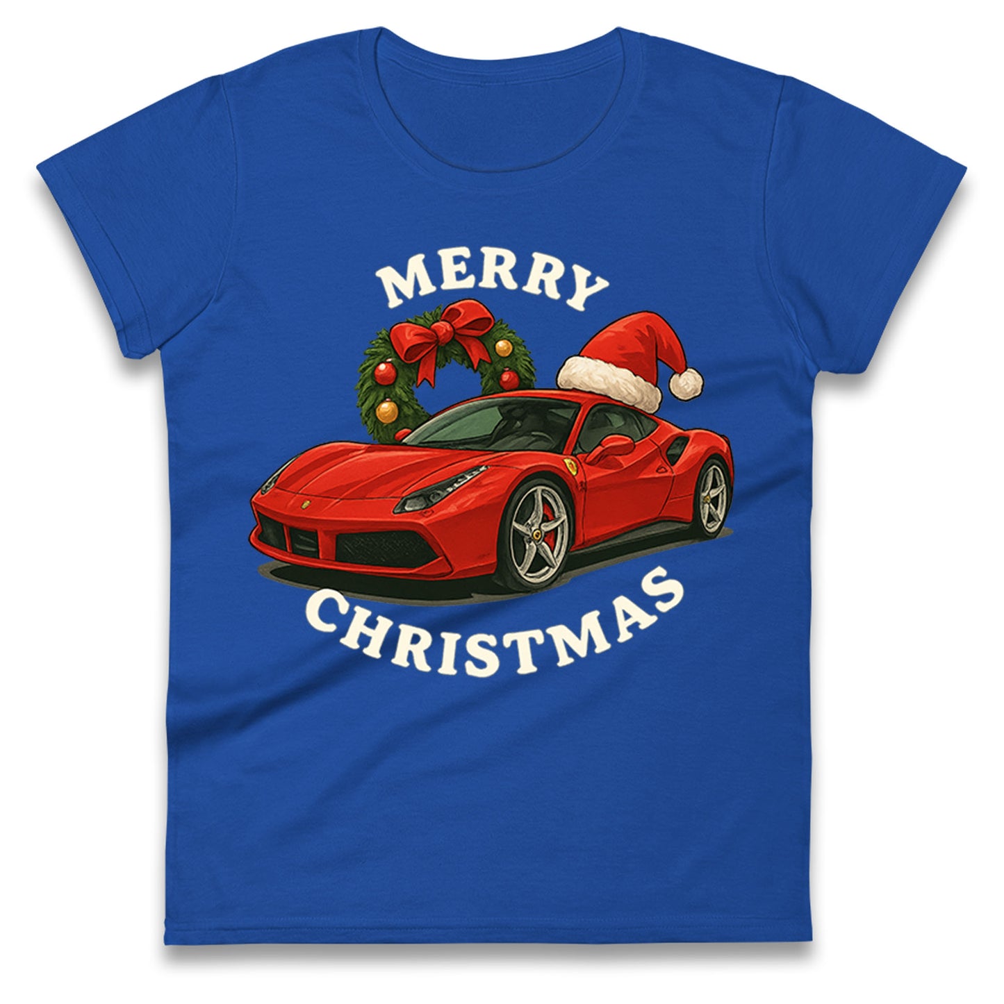 Ferrari Christmas Ladies T Shirt