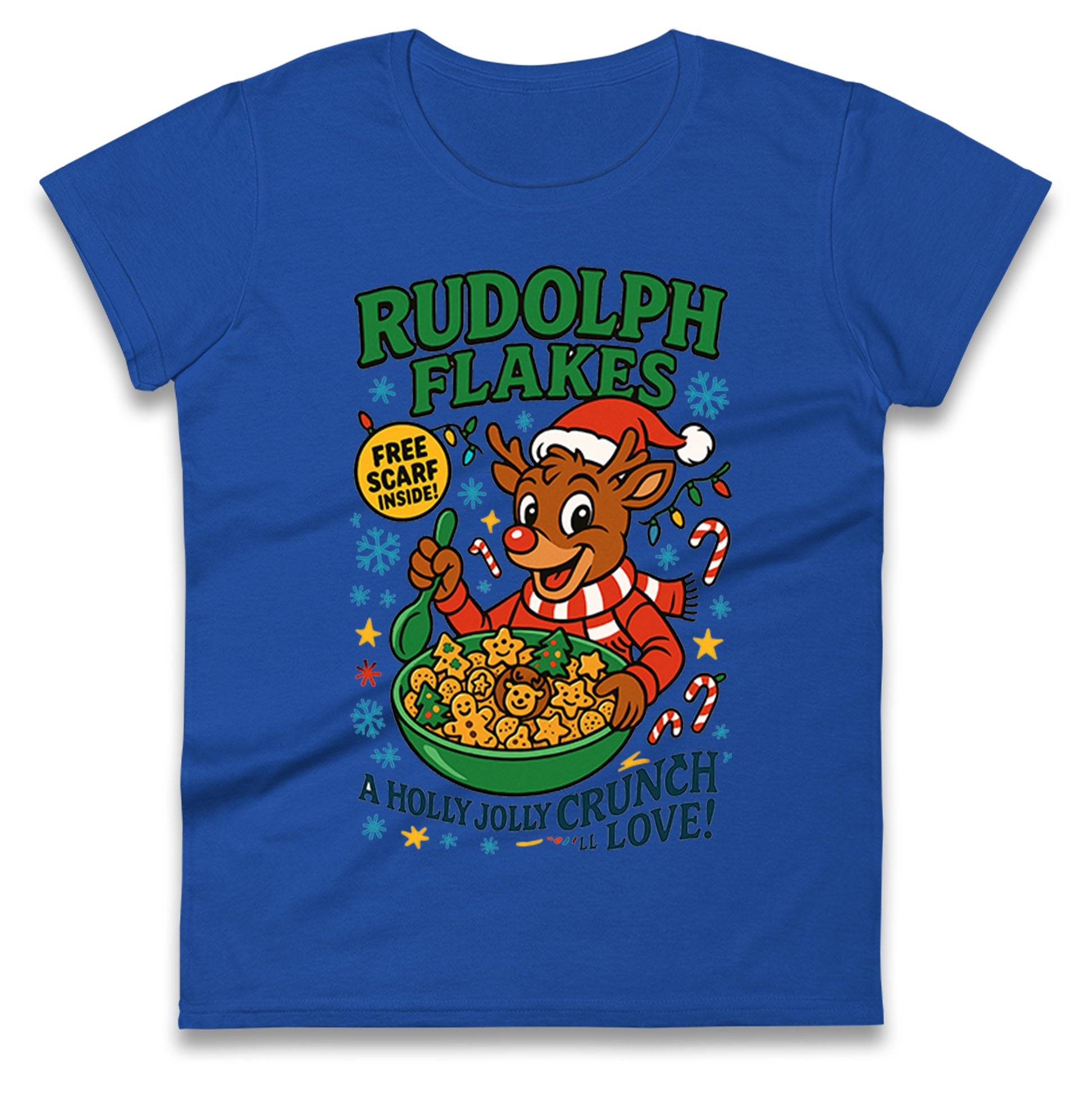 Rudolph The Red Nose Reindeer Ladies T Shirt