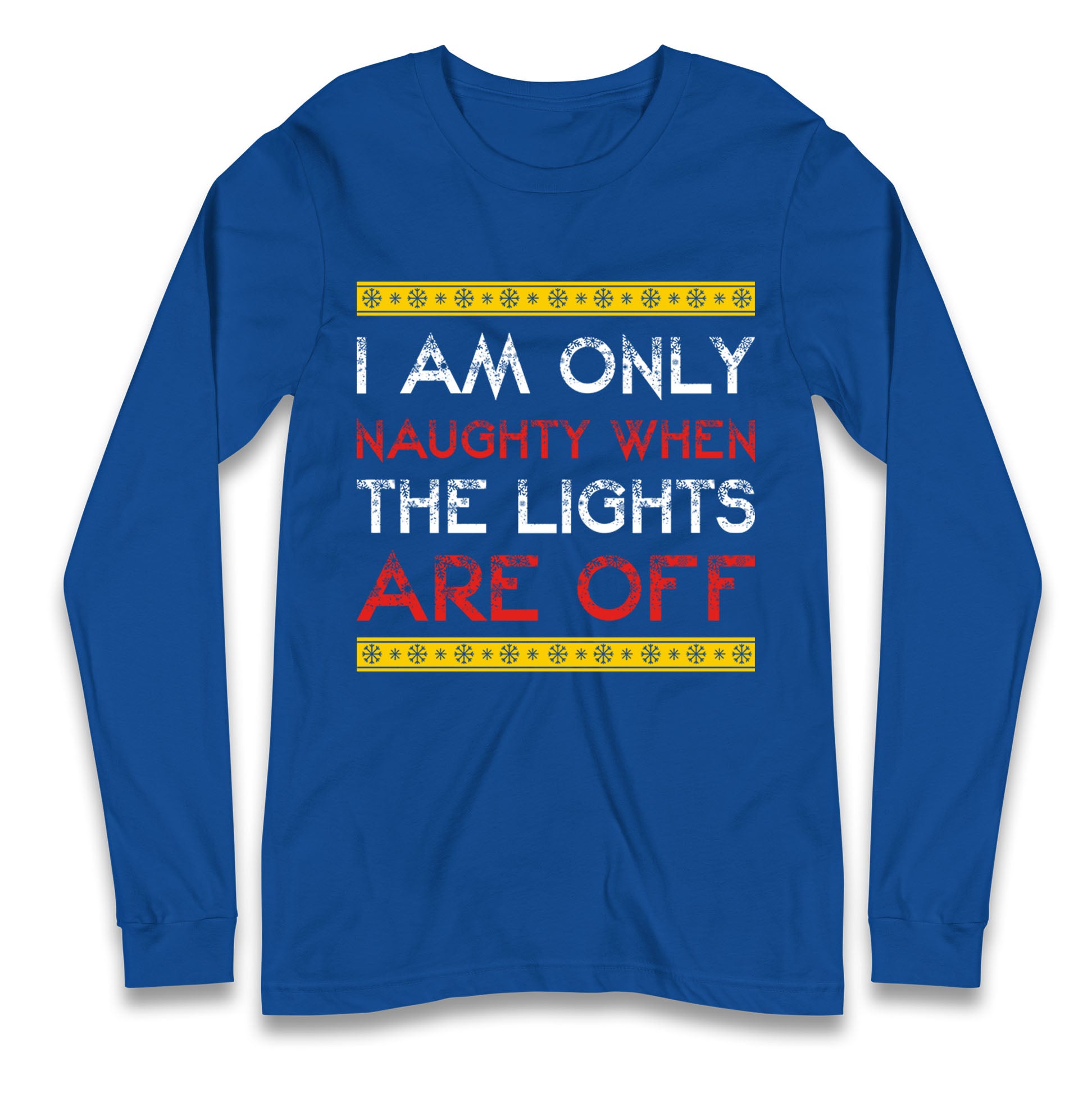 naughty christmas long sleeve t shirt
