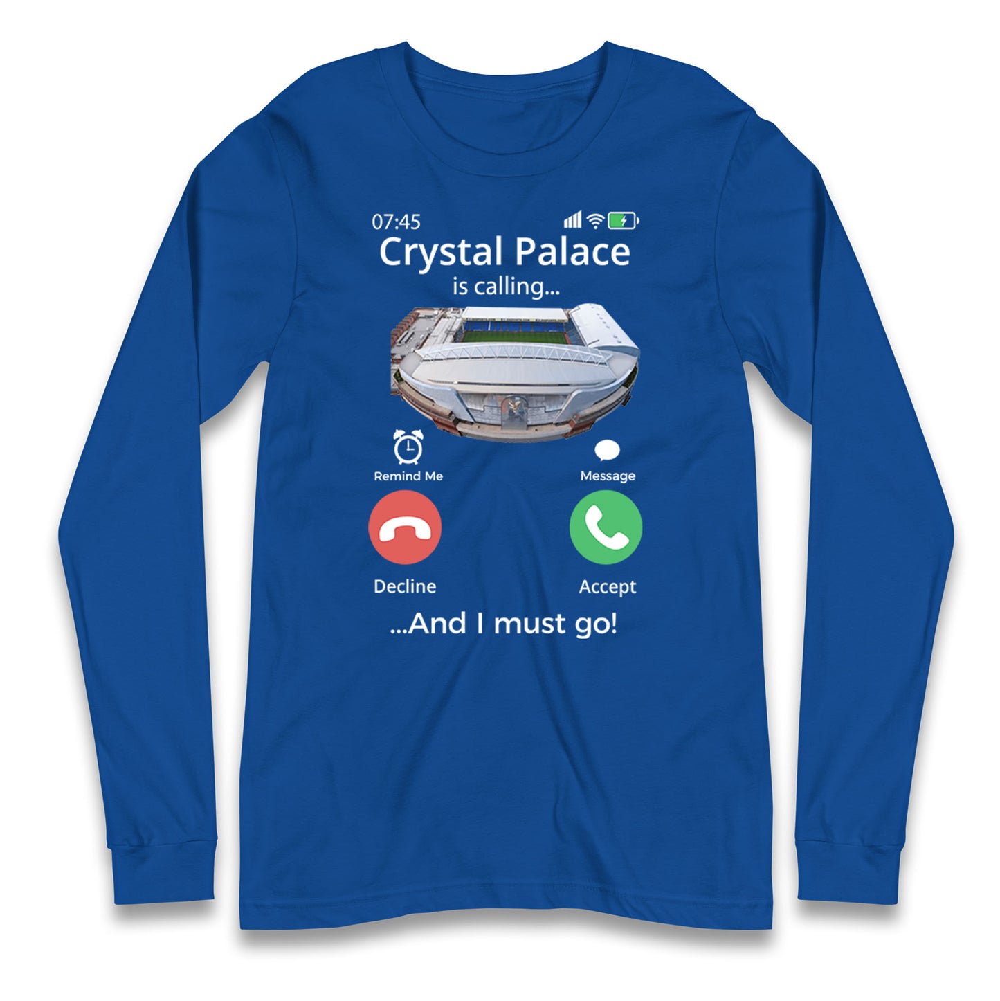 crystal palace long sleeve jersey