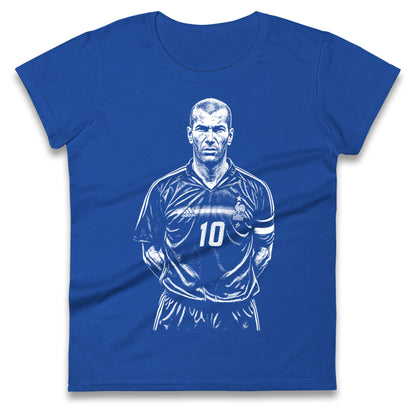 Zidane France 10 Ladies T Shirt