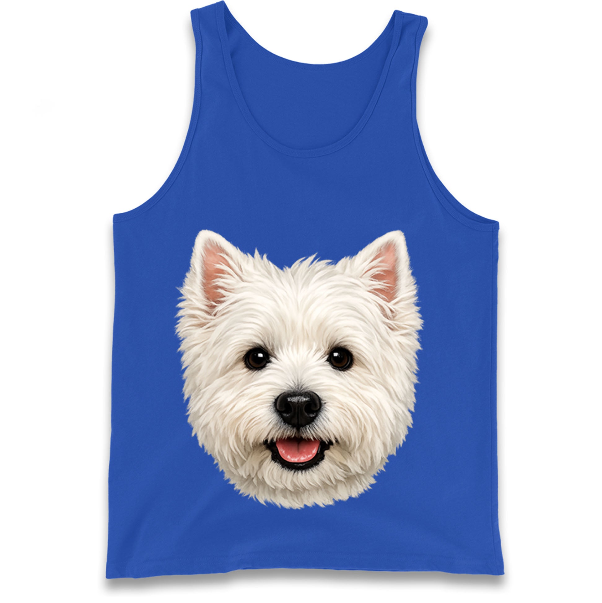 West Highland White Terrier Dog Face Tank Top